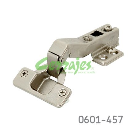 Bisagra reforzada ángulo de 45° y apertura 110 48x6mm T10mm base H4