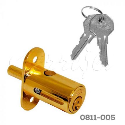 CERRADURA P/MUEBLE PHILLIPS 200 LATON BRILLANTE 30