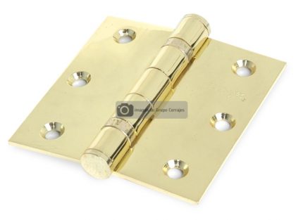 BISAGRA DE LIBRO 89 MM X 89 MM X 3.0 MM LATON BRILLANTE