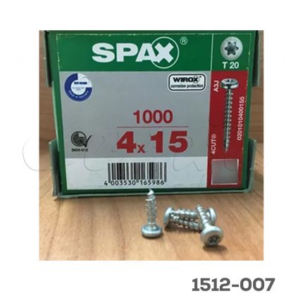 Tornillo Spax para fijar herraje 4x15mm