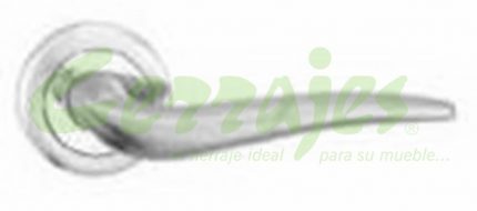 MANIJA DE BAÑO SERIE D ACABADO NIQUEL CEPILLADO BASE 52 MM DIAMETRO