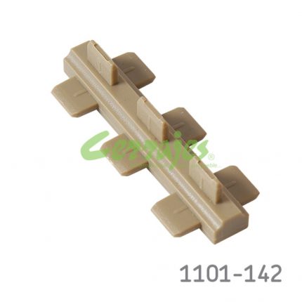 CONECTOR CAFÉ TRES LADOS PARA PANEL PLASTICO