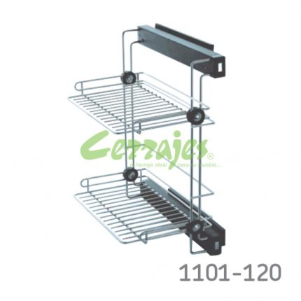 Extraible Lateral 2 Plazas 305x596x478mm Derecha