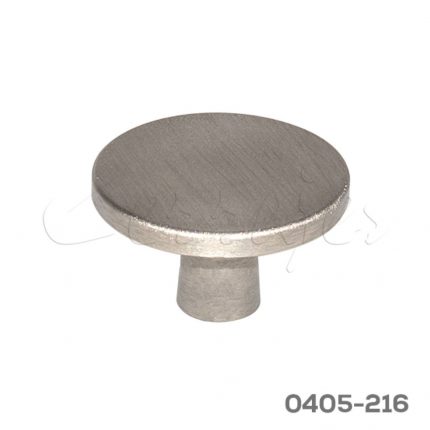 Jaladera Botón Plato Aluminio Ø=42 mm4699 Z22 Niquel cepillado Tornillo M4x25mm
