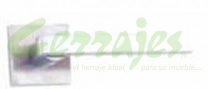 MANIJA DE RECAMARA SERIE C INOXIDABLE BASE CUADRADA 52 X 52