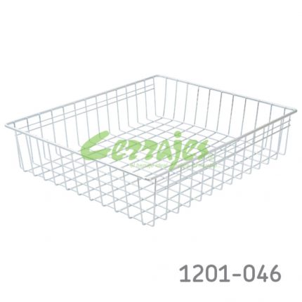 CANASTILLA VERDURAS CON CORREDERA GRIS FGV PARA GAB. W450 X H100MM CROMO