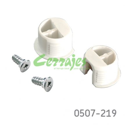 Unifix de inserción blanco d.20mm h=13mm