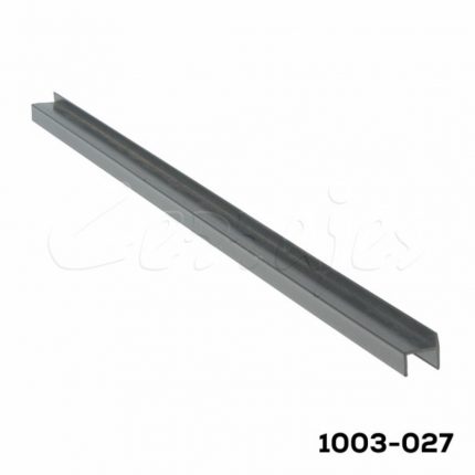 RIEL PVC NEGRO PARA COLGANTES DE CAJON ARCHIVERO PANEL 12MM