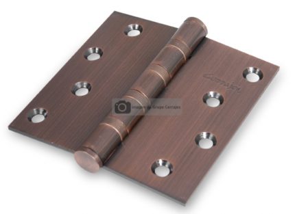 BISAGRA DE LIBRO 101 MM X 101 MM X 3.0 MM COBRE ANTIGUO