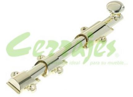 PASADOR ZAMAC ACABADO LATON BRILLANTE 203 MM
