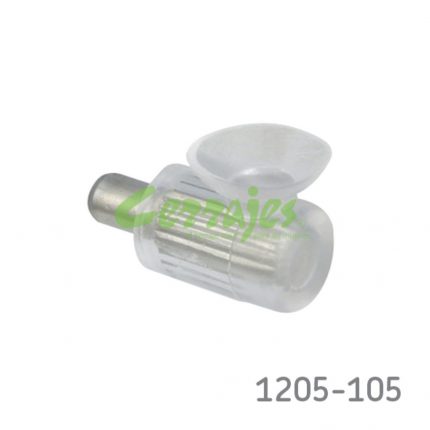 Mensula tipo ATAK c/ventosay perno p/cristal perforación de=5mm