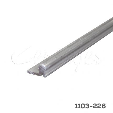 Riel inferior para corredizo C-52 6,0m natural