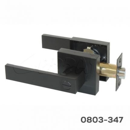 Manija tubular de baño Modelo Rectangular-Liso Negro mate