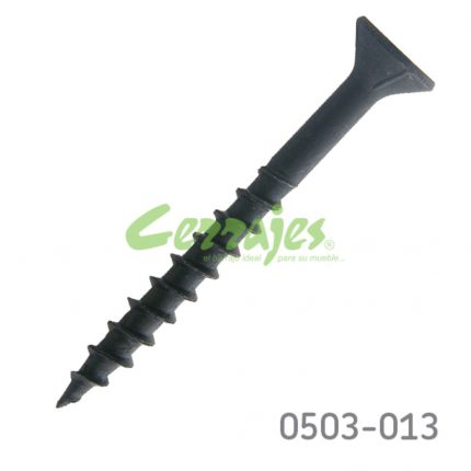 TORNILLO COMBI PHILLIPS CUADRO PLANO NEGRO 12 x 2
