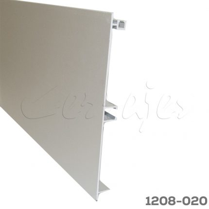 Zoclo aluminio h=150mm L=3000mm Anodizado mate