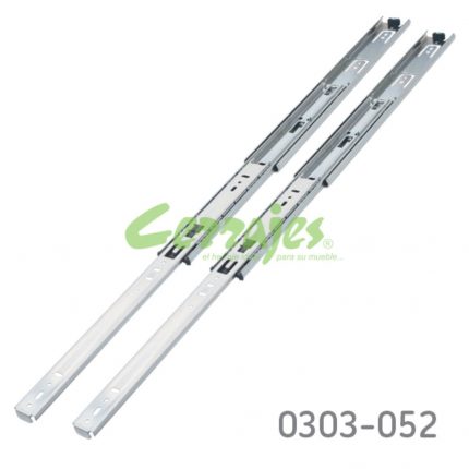 Corredera KV 8400 H=45mm L=450mm Zincada Extensión total