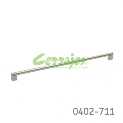 Jaladera hueca Aluminio  / Acero Inoxidable cc 627 mm L=640 mm 4188 I14 Cepillado Tornillo M4x25mm