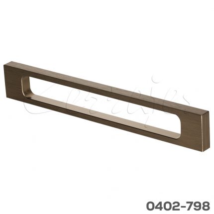 Jaladera Aluminio cc 192 mm L=200 mm 4677 A27 Oro cepillado Tornillo M4x25mm