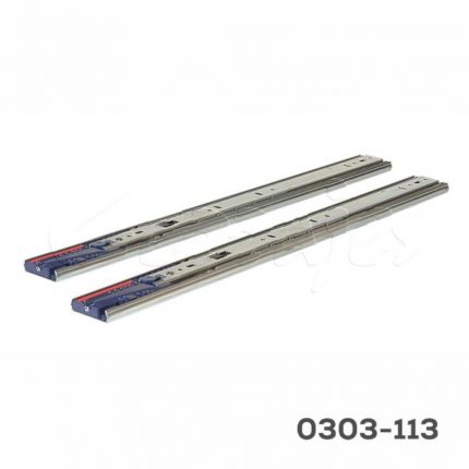 Corredera KV 8450 H=45mm L=450mm Zincada Extensión total Cierre suave