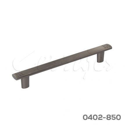 Jaladera Aluminio cc 128 mm L=4717 mm 4717 A37 Niquel negro cepillado mate Tornillo M4x25mm