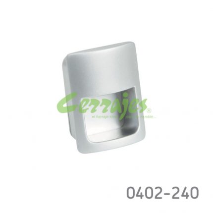 Botón de embutir Zamak L=42 mm 4301 Z09 Cromo mate Tornillo #8-32X1"