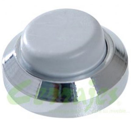 Tope para puerta de pared diametro 28 mm cromado