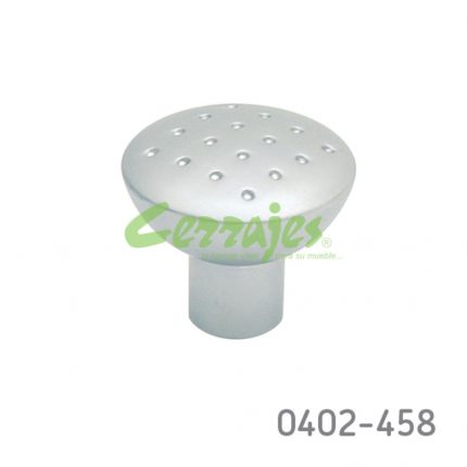 Botón Aluminio Ø=27 mm 4277 A09 Cromo mate Tornillo M4x25mm