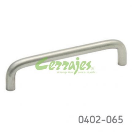 Jaladera Acero Inoxidable 304 cc 12 mm L=138 mm 4031 I14 cepillado Tornillo #8 - 32X1"