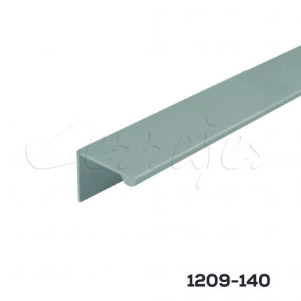 Perfil jaladera L sin pestañas L=3000mm Aluminio anodizado natural mate