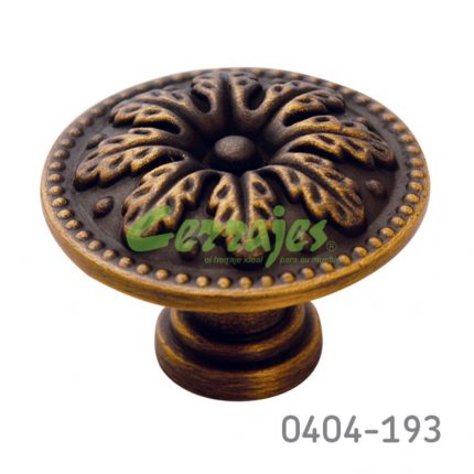 Botón Zamak Ø=30 mm 2076 Z17 Latón antiguo obscuro