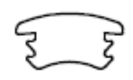 Perfil difusor PVC &quot;Flex&amp;Lux&quot; 13,6x7 mm para la tira de LED (Max: 12 W/m) Opaco Rad.Min=50 mm