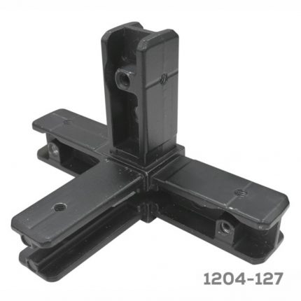 Unión 4 lados para nivelador Cerrajes "Sistema 20-20" Zamak Negro