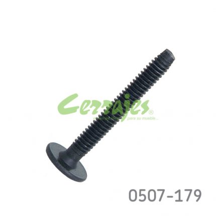 Tornillo conector cabeza plana Ø=1/4"L=50 mm 20 hilos por pulgada Hex.4mm (Allen) Negro