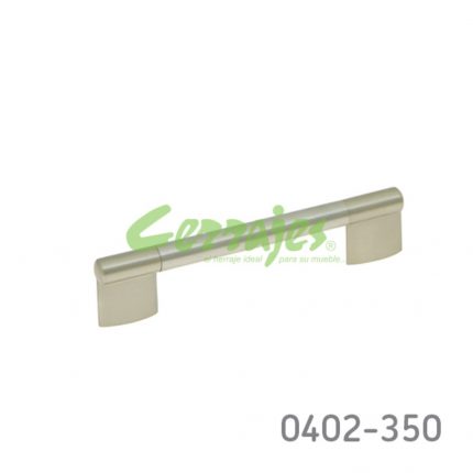 Jaladera Zamak / Acero Inoxidable cc 128 mm L=158 mm 4342 I14 Cepillado Tornillo #8 - 32X1"