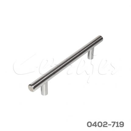 Jaladera barra hueca Acero Inoxidable cc 128 mm L=188 mm 4470 I14 cepillado Tornillo #8 - 32X1"