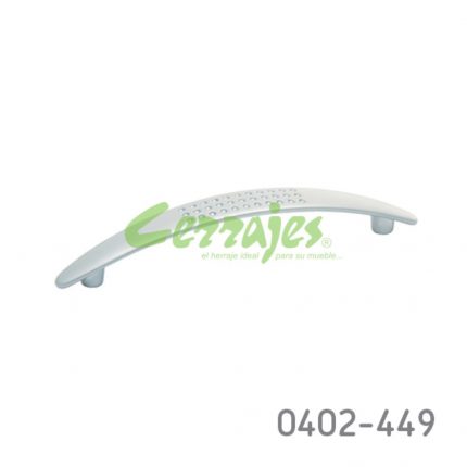 Jaladera Zamak cc 128 mm L=158 mm 4273 Z09 Cromo mate Tornillo M4x25mm