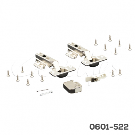 Bisagra con forzador Cerrajes "L'" Ø=35mm cuello 00 48x6mm 110° niquelada apertura automática (Push)