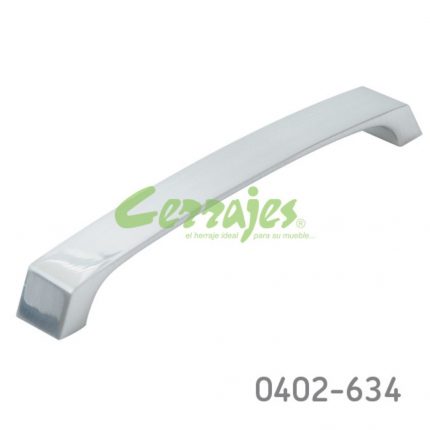 Jaladera Zamak cc 160 mm L=170 mm 4427 Z22 Niquel cepillado Tornillo M4x25mm