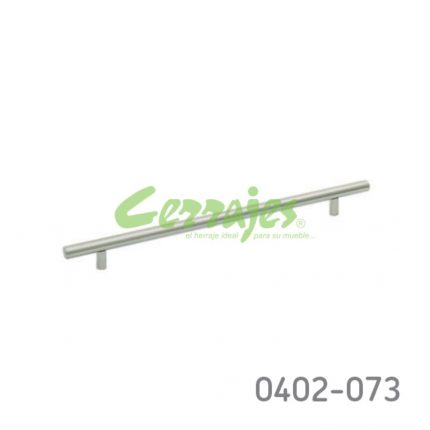 Jaladera Acero Inoxidable 304 cc 256 mm L=336 mm 4038 I14 cepillado Tornillo #8 - 32X1"