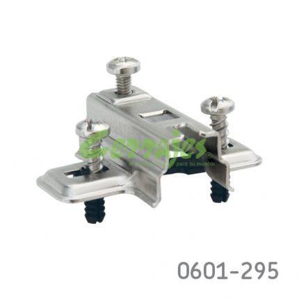 Base para bisagra FGV  "MXXX" taquete Ø=5mm niquelada H=4mm