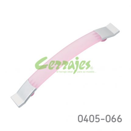 Jaladera Plástico cc 128 mm L=180 mm 6057 P83 Rosa Tornillo M4x25mm