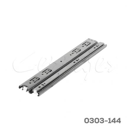 Corredera de baleros Cerrajes L' H=35mm L=400mm Zincada Sobre extensión Espesor 0,75mm