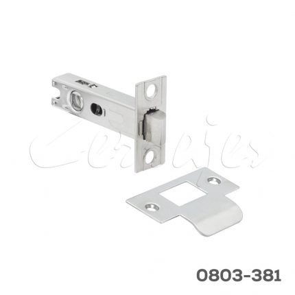 Resbalón para manija tubular 60mm acero inoxidable satinado