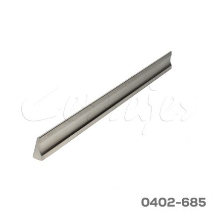 Jaladera Aluminio cc 256 mm L=270 mm 4447 A23 Niquel mate Tornillo M4x25mm