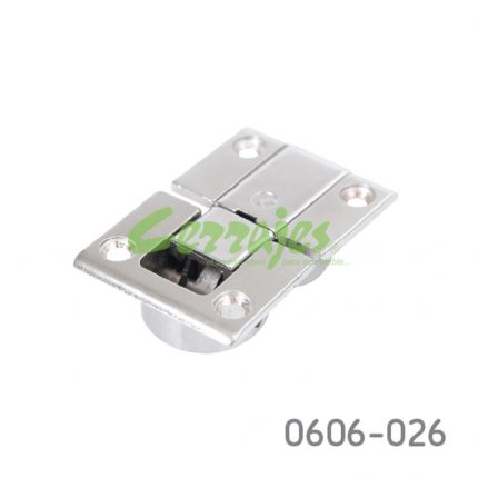 Bisagra con base IF "Kimana" Ø=26mm niquelada autocierre con cubierta y tornillos