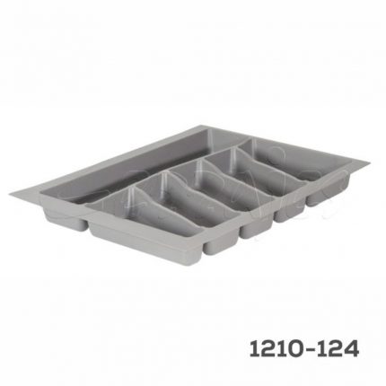 Organizador para cubiertos de cocina Volpato Serie-76 W=450mm Plástico PP Grafito