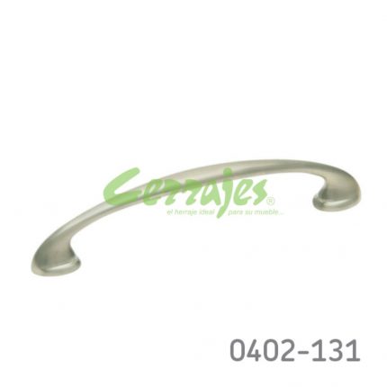 Jaladera Zamak cc 96 mm L=112 mm 4119 Z22 Niquel cepillado Tornillo #8 - 32X1"