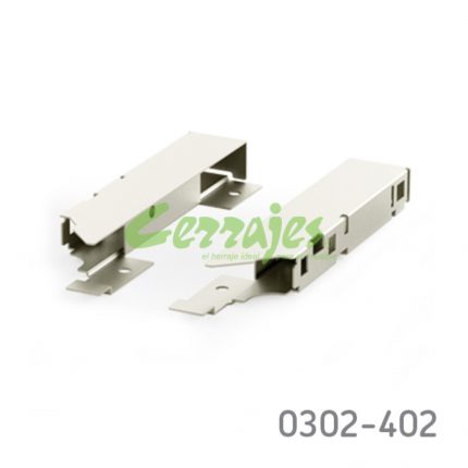 Soporte para testero y riel ten H=200 champagne