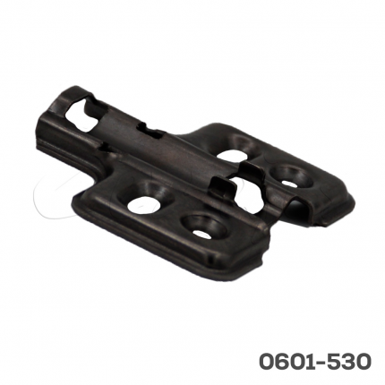 Base para bisagra 0601-529 Cerrajes niquel negro H=2mm 37x32mm de enganche rápido