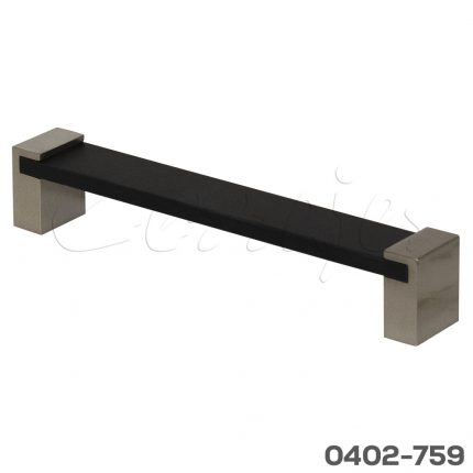 Jaladera Zamak / Aluminio cc 160 mm L=173 mm 4562 A91 Negro mate Tornillo #8 - 32X1"